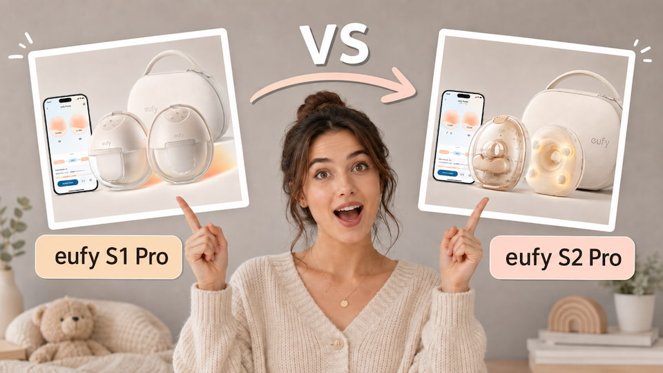 eufy Breast Pump S2 Pro vs S1 Pro
