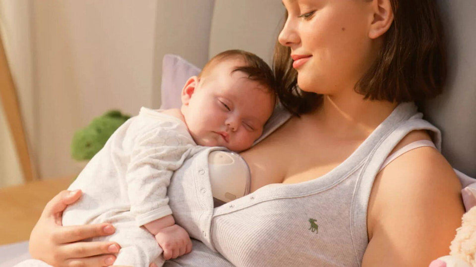 Mum using eufy wearable breast pump