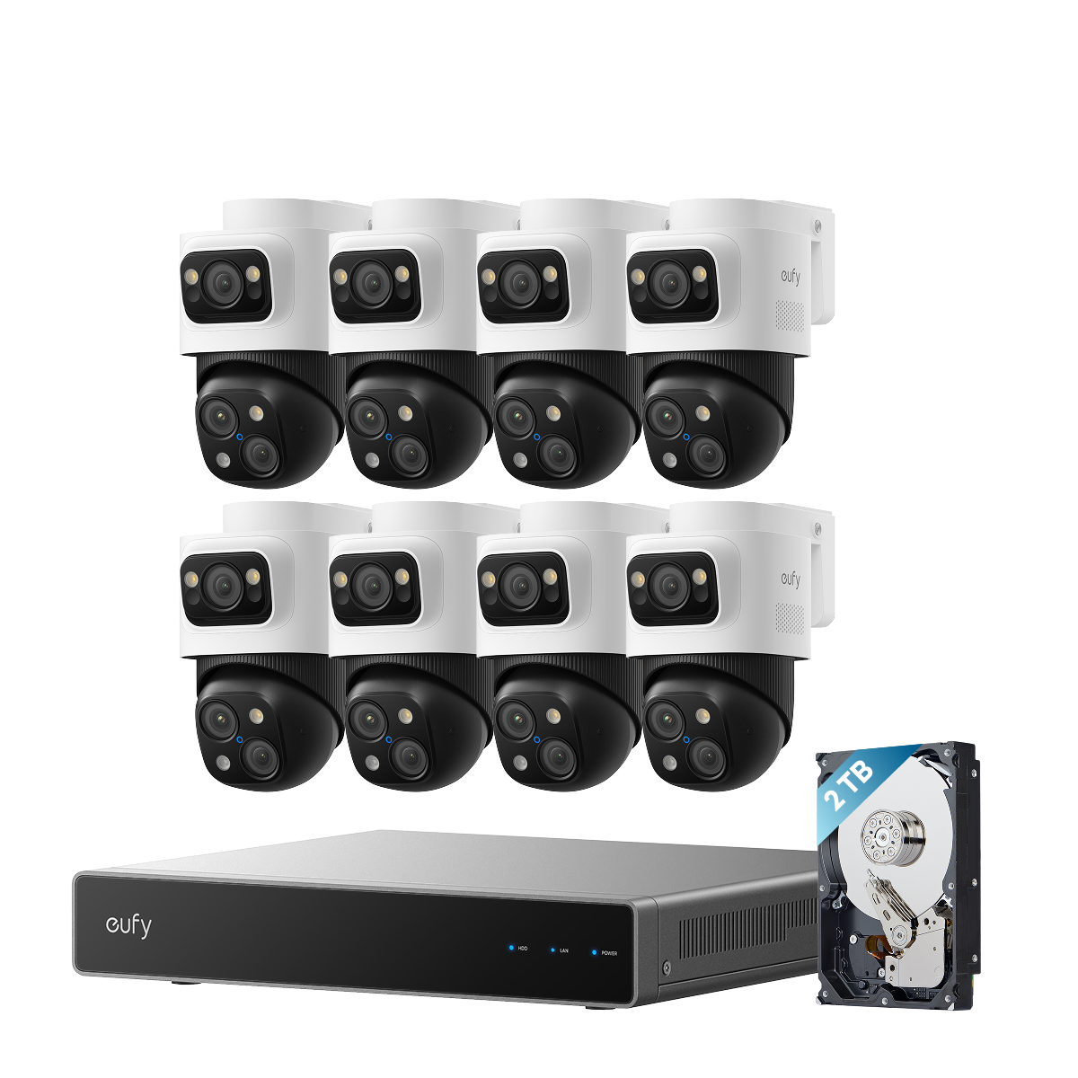 eufy PoE NVR Security System S4 Max + 4 PoE Cam S4 Add-Ons