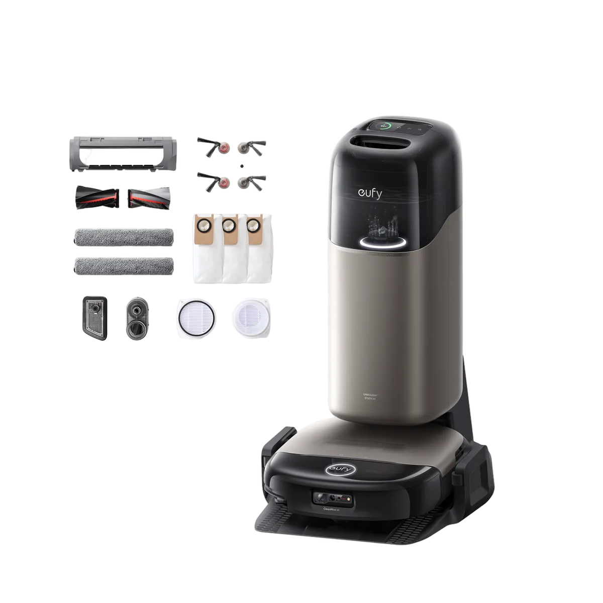 eufy Omni S2 Robot Vacuum and Mop with Replacement Kit