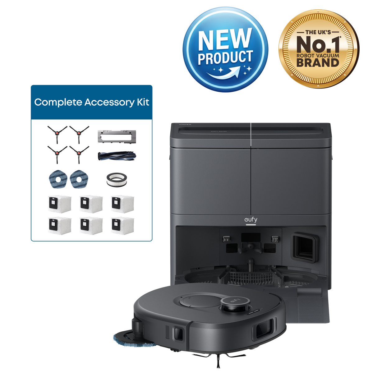 Anker eufy C30 Edge Robot Vacuum and Mop Combo with Replacement Kit