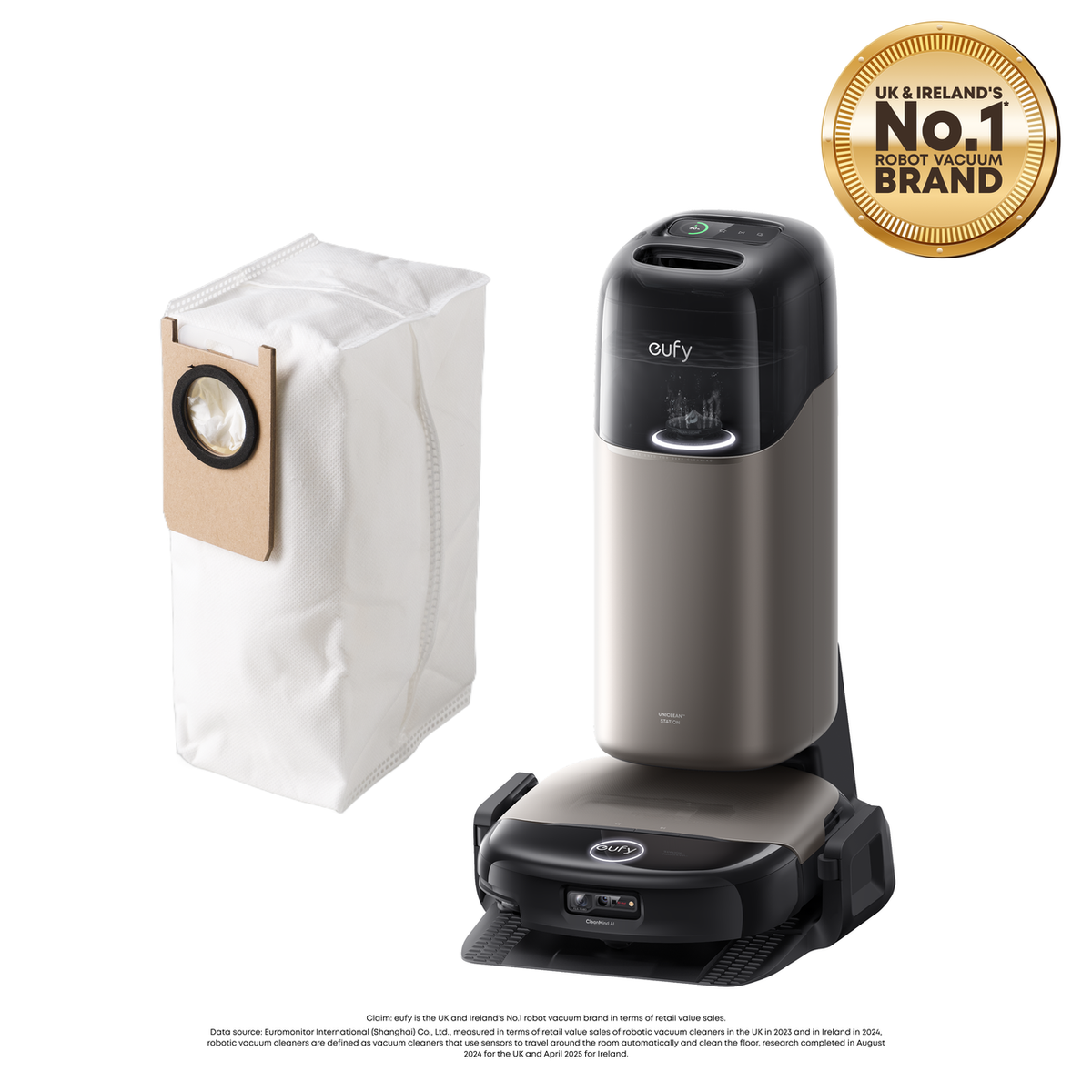 eufy Omni S2 Robot Vacuum and Mop with Dust Bag