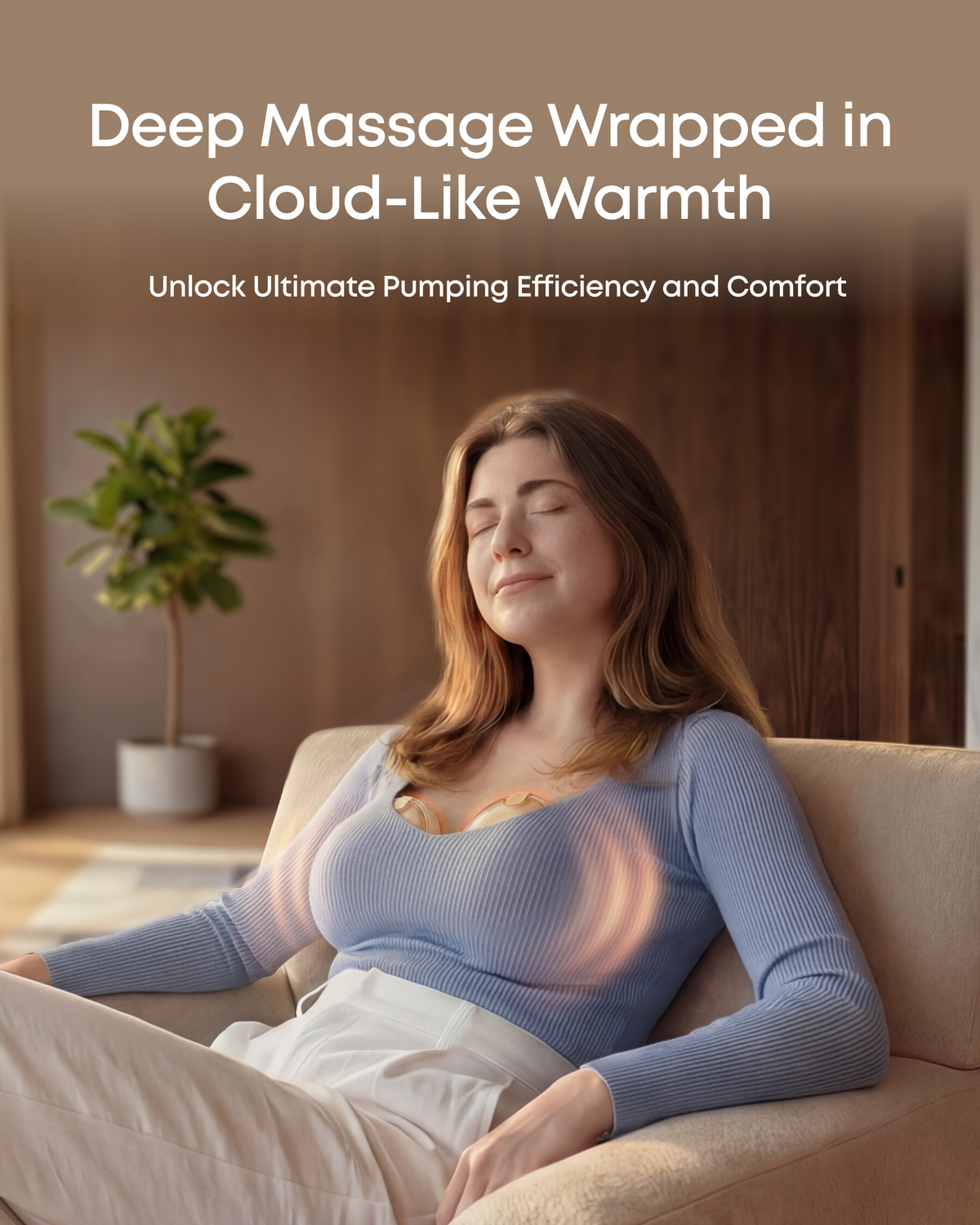 eufy Heated Massage Wearable Breast Pump S2 Pro, HeatFlow, Double-Sealed Flange, Nipple Light, DIY Rhythm, Full Milk & Leak Alert, Wireless Charging Case, 7-Day Battery, App Control, 300mmHg Suction