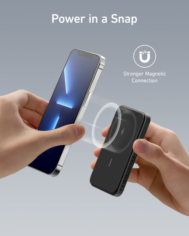 Anker Magnetic Power Bank (MagGo), 5,000mAh Wireless Charger
