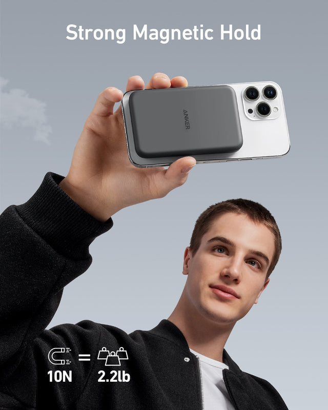 Anker Magnetic Power Bank (MagGo), 5,000mAh Wireless Charger