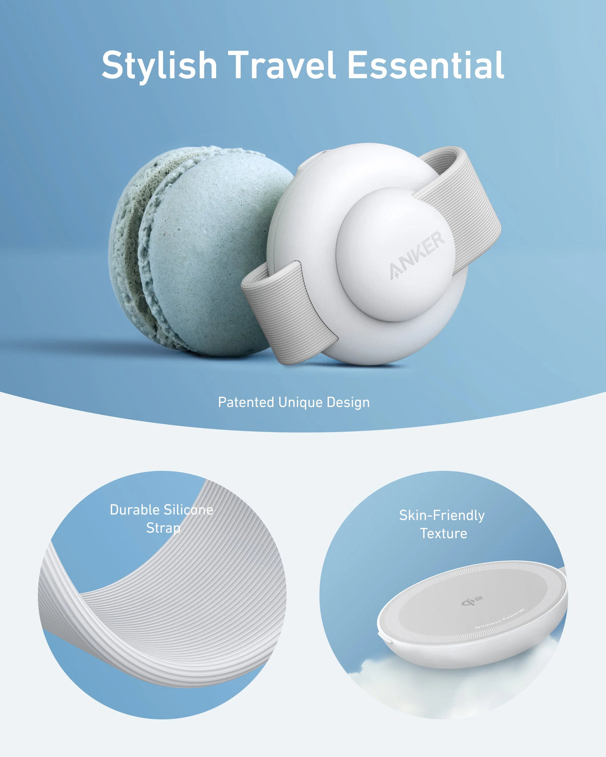 Soundcore Motion X600 | High-Quality Sound Wireless Speaker + Eufy Permanent Outdoor Lights E22 100ft + Anker MagGo Wireless Charging Station (3-in-1, Foldable Pad)