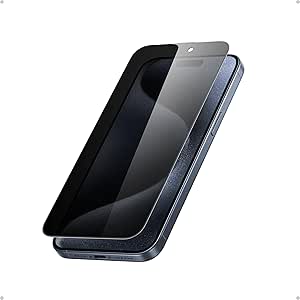 Anker Easy Fit Screen Protector Kit (ShieldX Glass, Privacy, 2-Pack) For iPhone 15 Pro