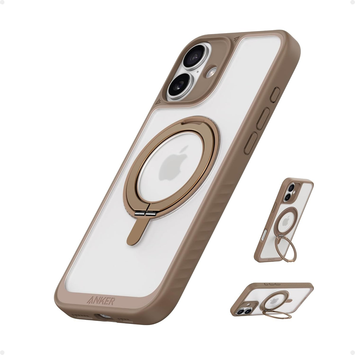 Anker MagGo Magnetic Case with Stand (360° Ring Stand, For iPhone 16)