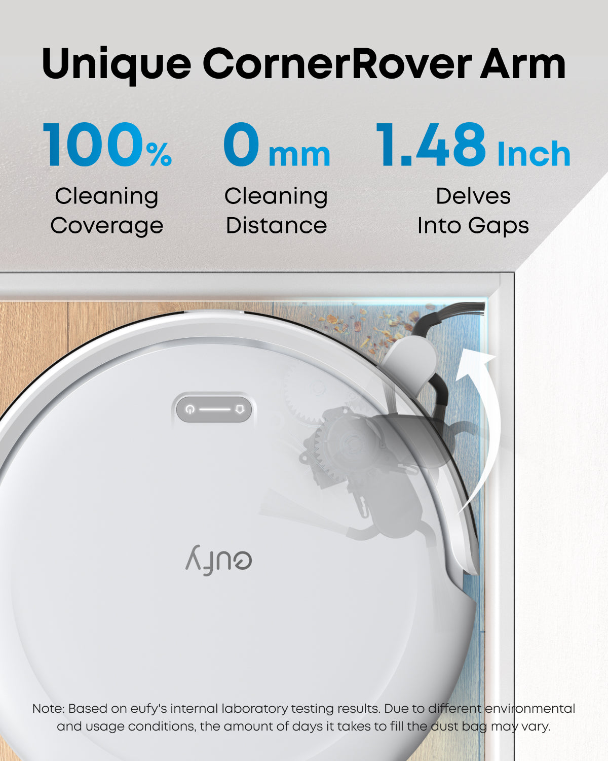 eufy Robot Vacuum C10 White with Self Empty Station