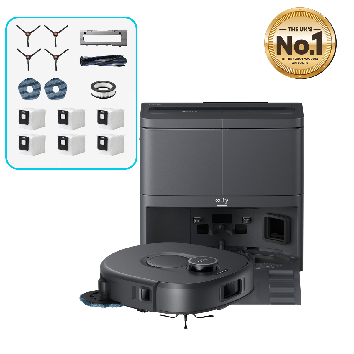 Anker eufy C30 Robot Vacuum and Mop Combo with Replacement Kit