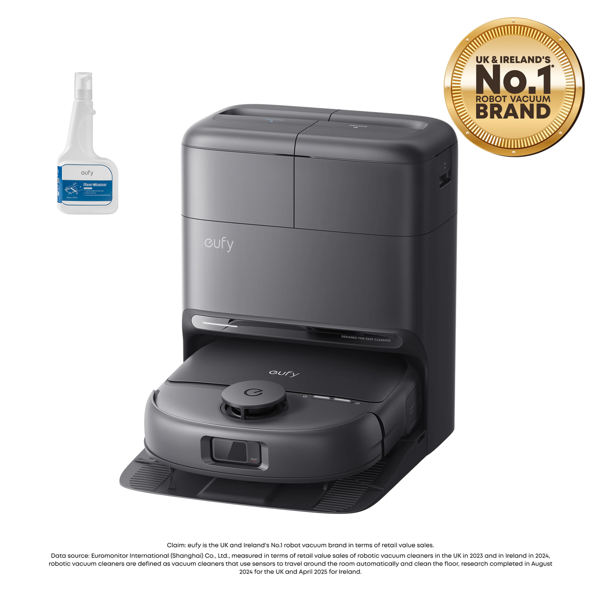 eufy Omni C28 Robot Vacuum and Mop with eufy Floor Cleaning Solution