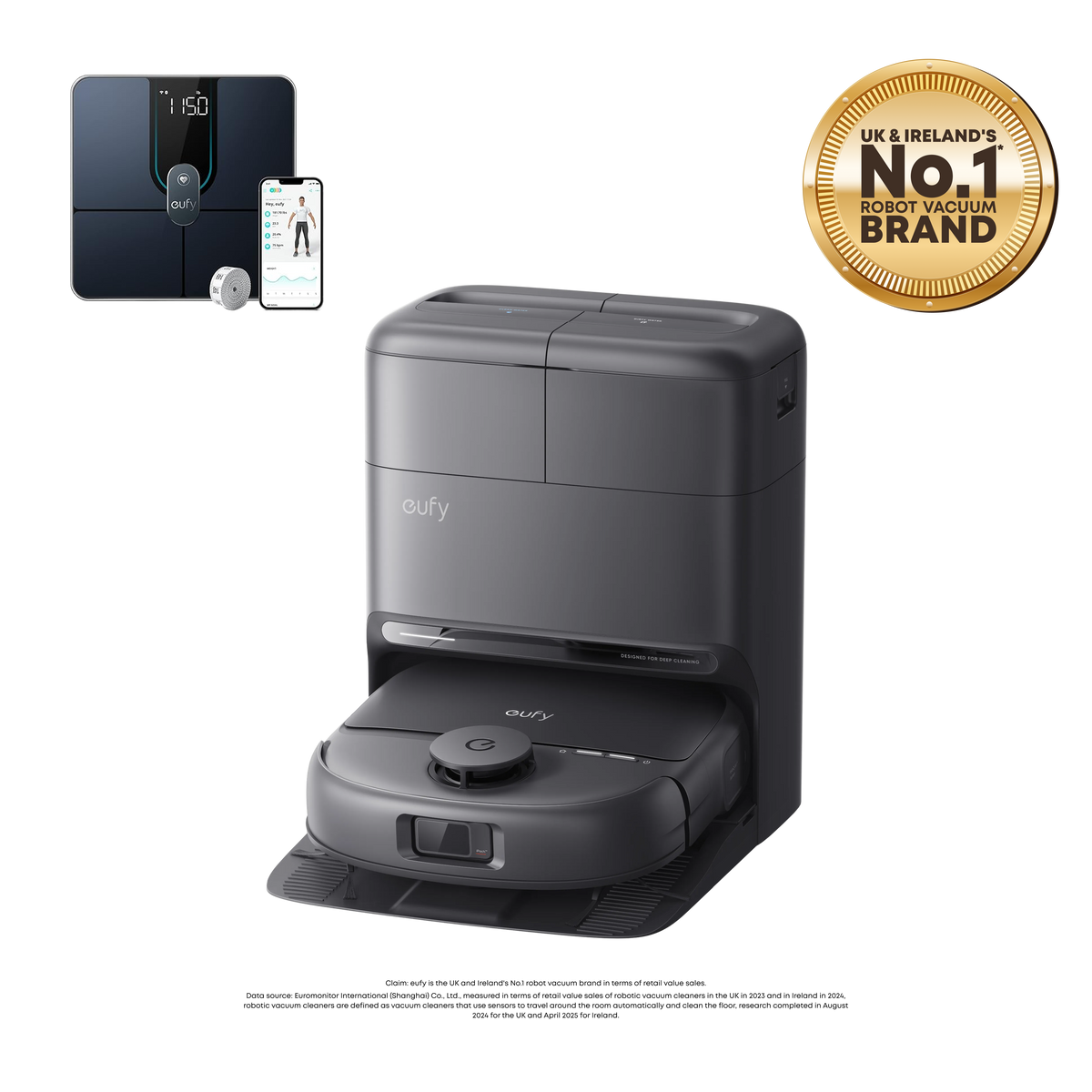 eufy Omni C28 Robot Vacuum and Mop with Smart Scale P2 Pro