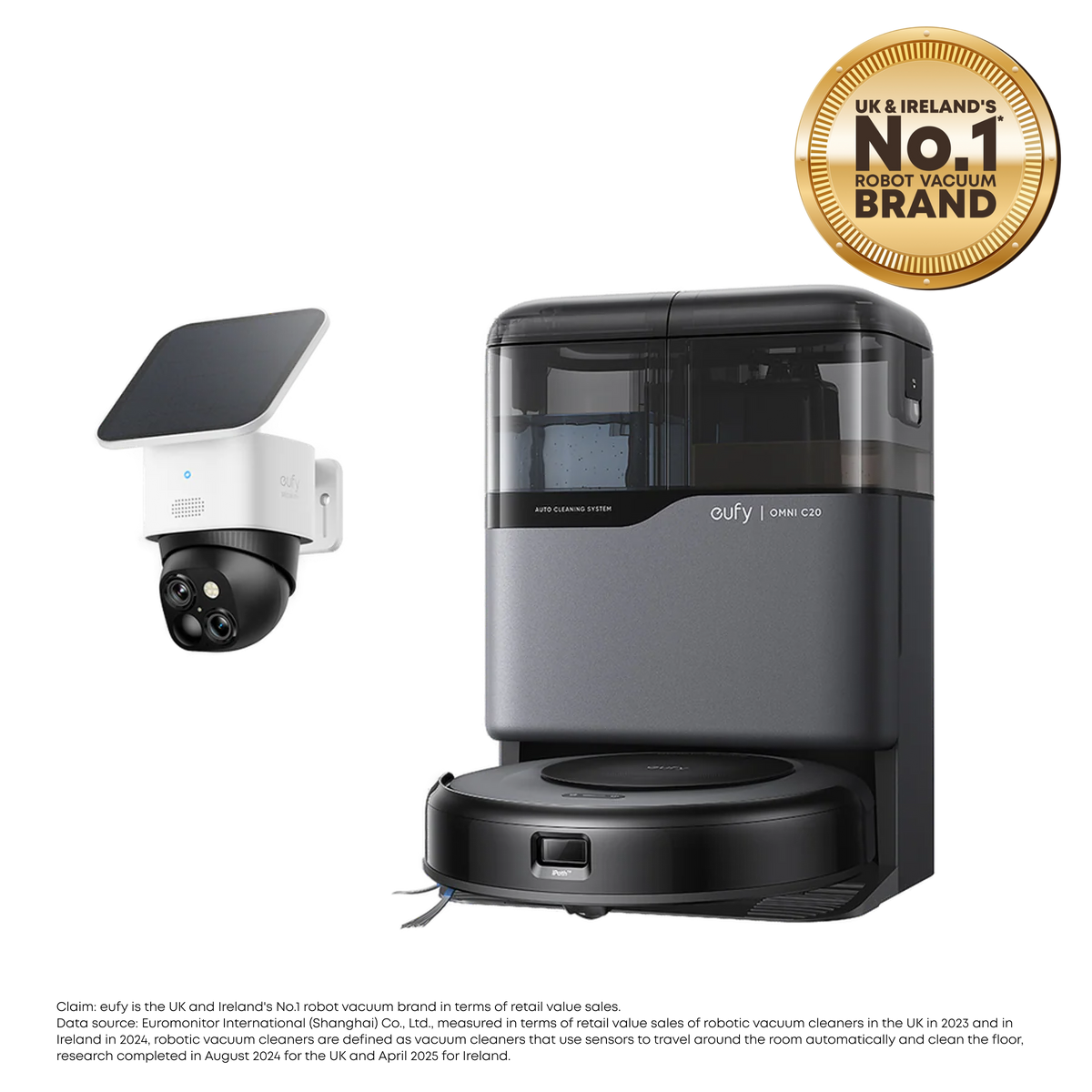 eufy Robot Vacuum Omni C20 + SoloCam S340