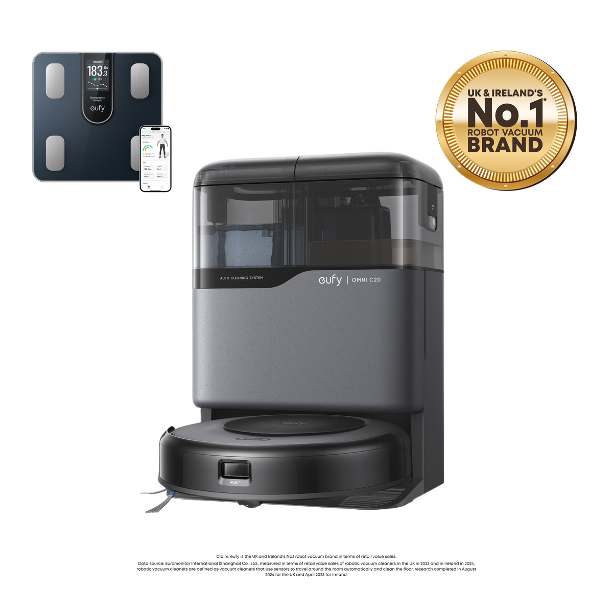 eufy Robot Vacuum Omni C20 with Smart Scale C20