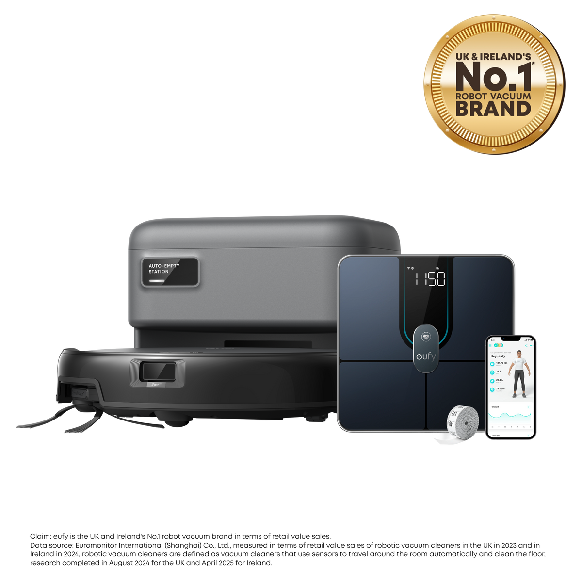 eufy Robot Vacuum C10 + Smart Scale P2 Pro