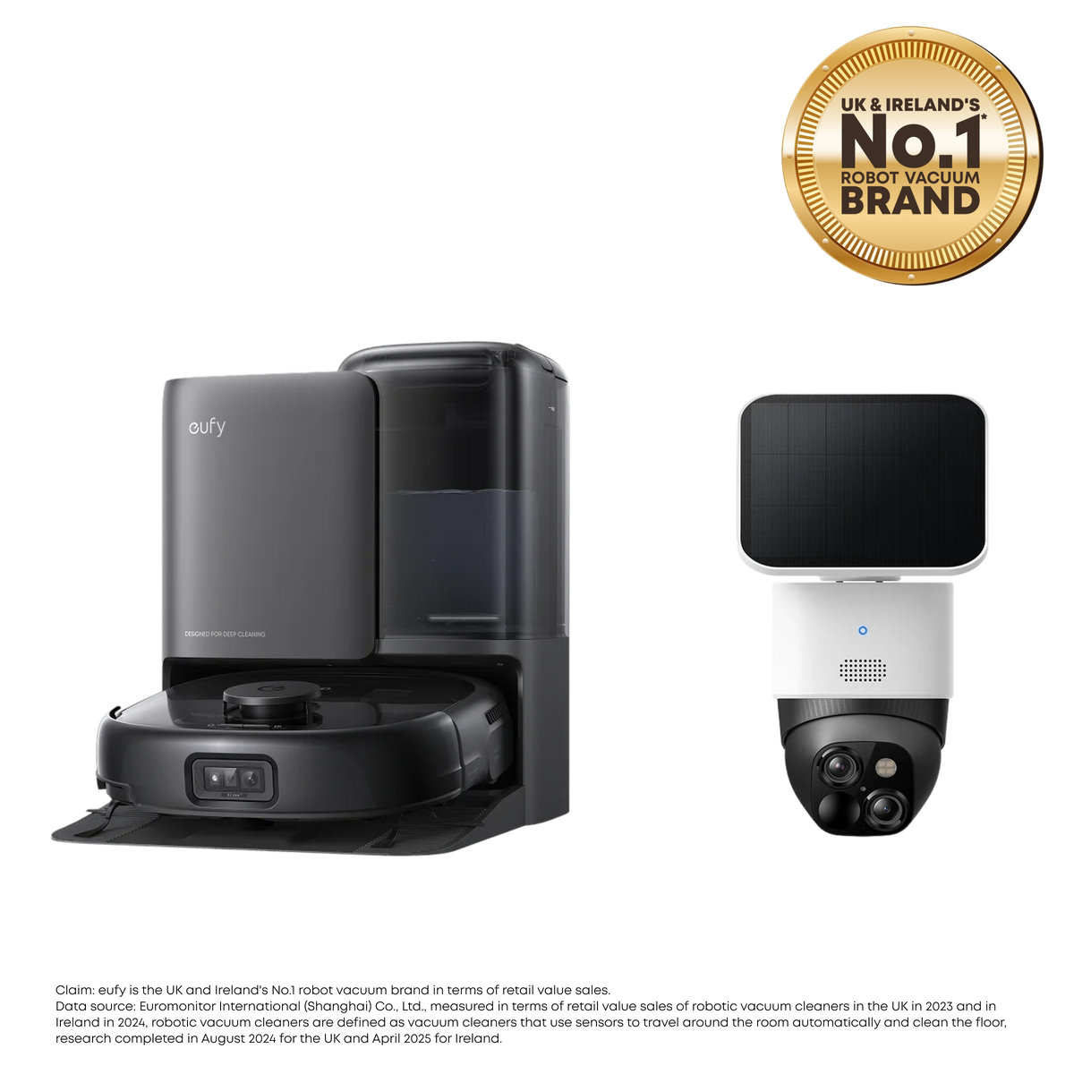 eufy Robot Vacuum Omni E25 + eufy SoloCam S340