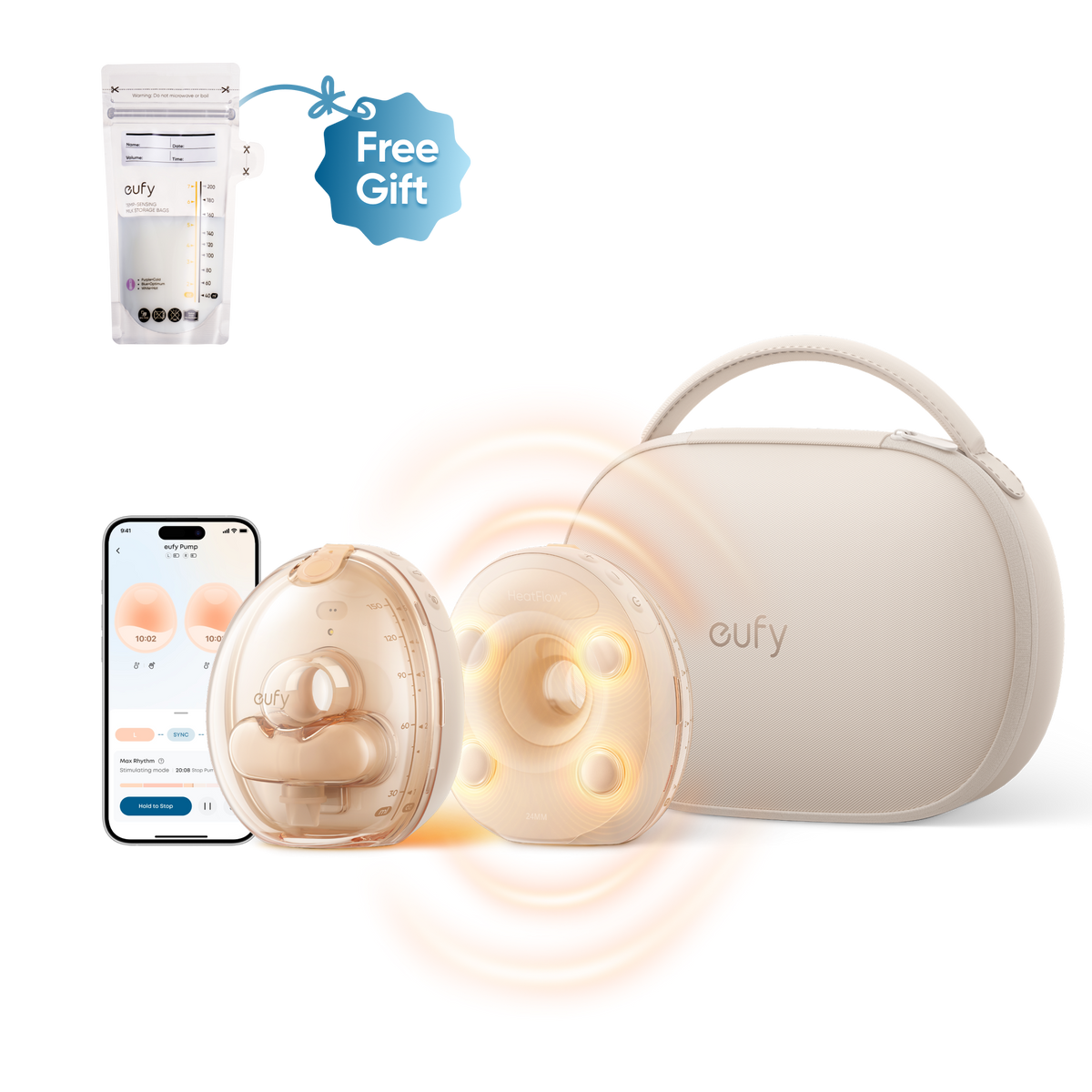 eufy S2 Pro Breast Pump with Free Milk Bag