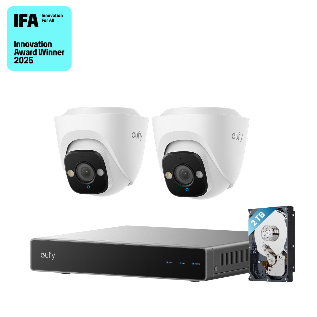 eufy NVR CCTV Security System E41 (2× PoE Cam E41)