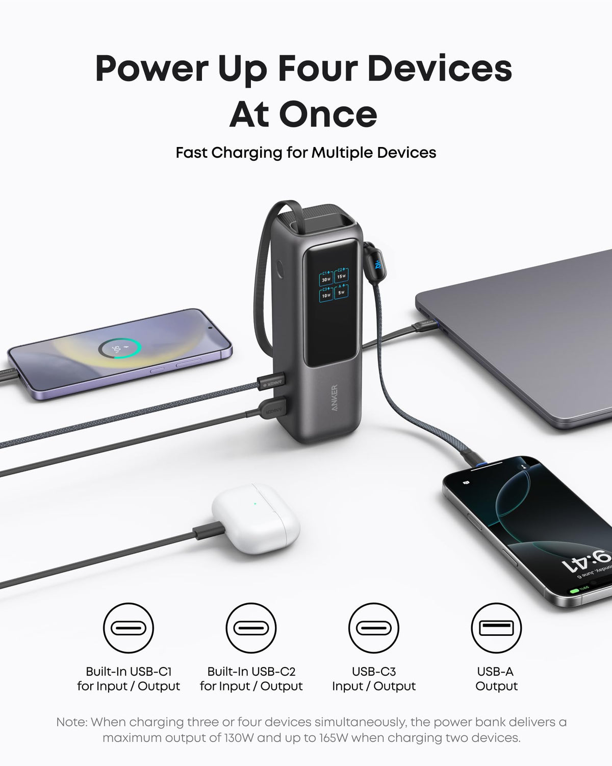 Anker Laptop Power Bank+Soundcore Liberty 5+Eufy SmartTrack Link
