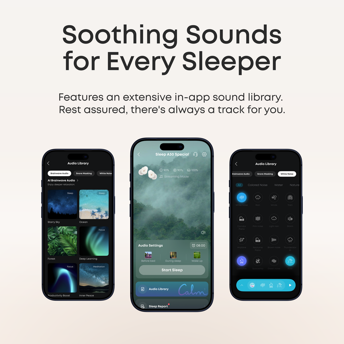 soundcore Sleep A30 | Ultra-Comfortable Sleep Earbuds with ANC