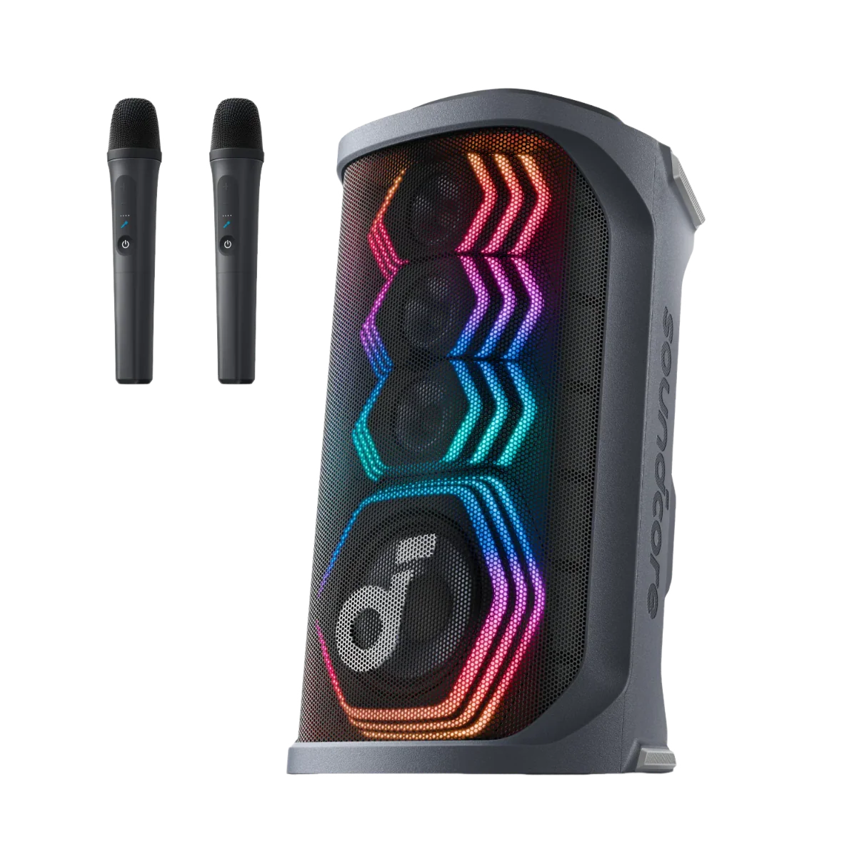 Eufy Robot Vacuum Omni C20 + Soundcore Rave 3S | AI Karaoke Party Speaker with 200W Sound + Eufy Outdoor String Lights E10