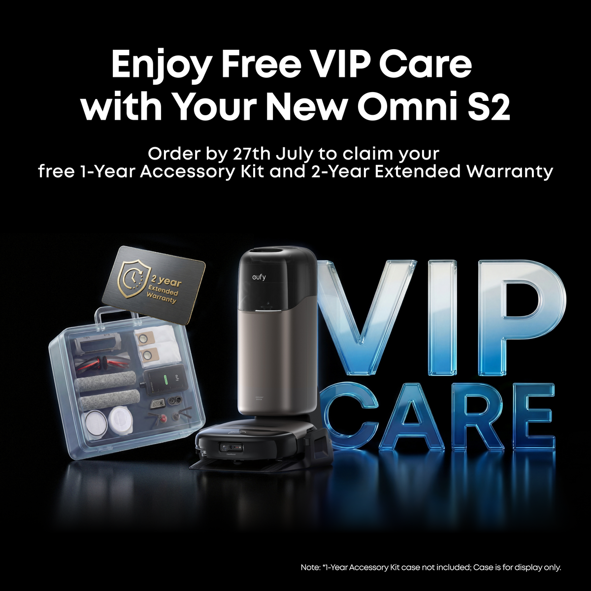 eufy Omni S2 Robot Vacuum & Mop | 30,000Pa, HydroJet 2.0 Self‑Cleaning, AI Navigation, All‑in‑One Station