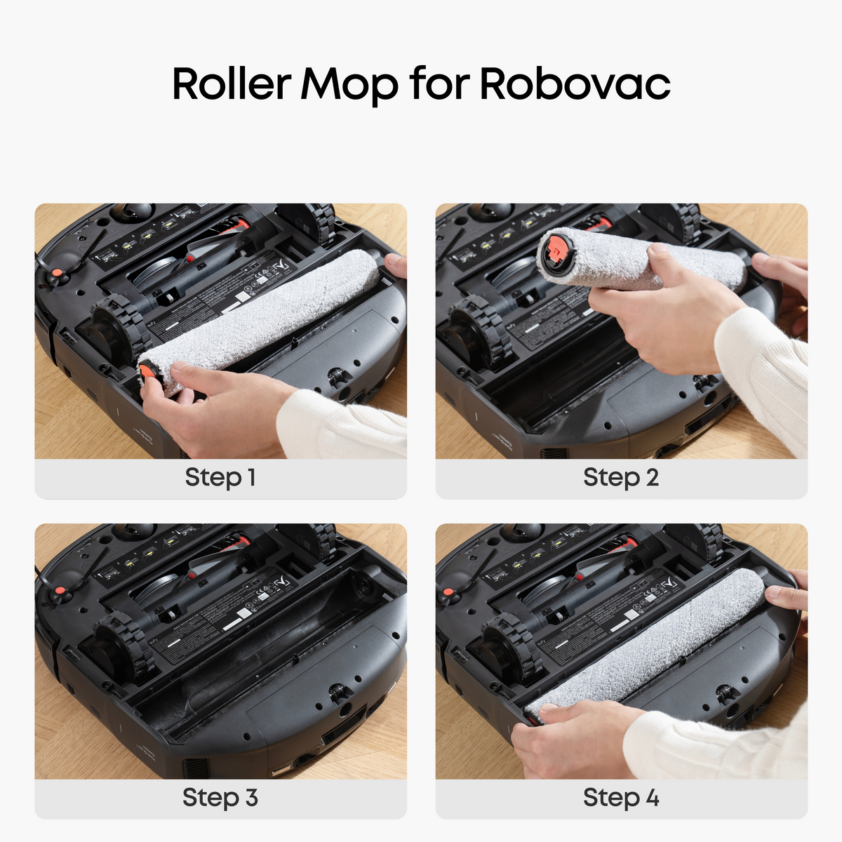 eufy Replacement Kit for C28, Side Brush ×2, Dirty Water Tank Filter ×2, Roller Brush and Brush Guard ×1, Dust Bag ×3, Roller Mop ×2, Replacement Filter ×2