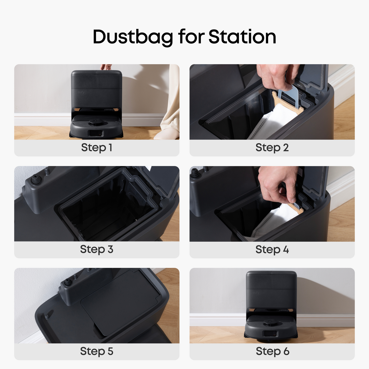 eufy Replacement Kit for C28, Side Brush ×2, Dirty Water Tank Filter ×2, Roller Brush and Brush Guard ×1, Dust Bag ×3, Roller Mop ×2, Replacement Filter ×2