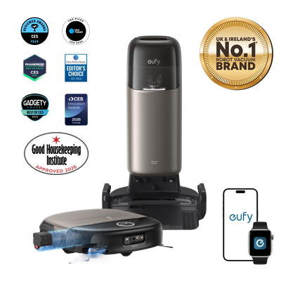 eufy Omni S2 Robot Vacuum & Mop | 30,000Pa, HydroJet 2.0 Self‑Cleaning, AI Navigation, All‑in‑One Station