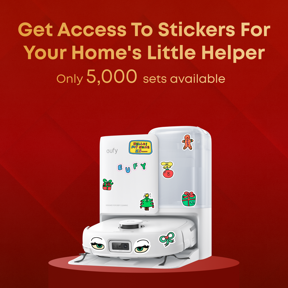 eufy E25 White | Robot Vacuum & Mop, 20KPa Ultra Suction Power