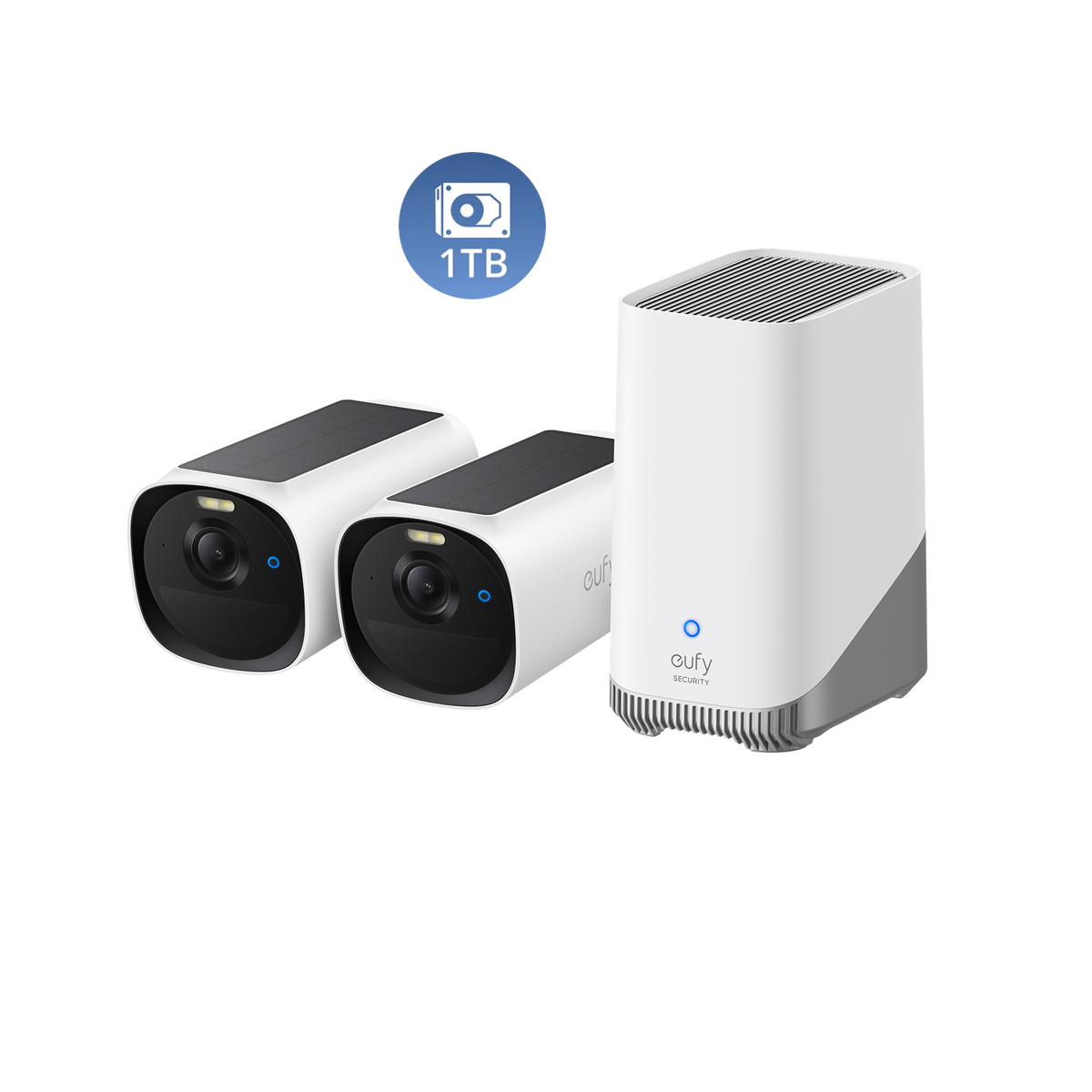 eufyCam E40 2-Cam Kit + HomeBase S380 + 1TB Hard Drive
