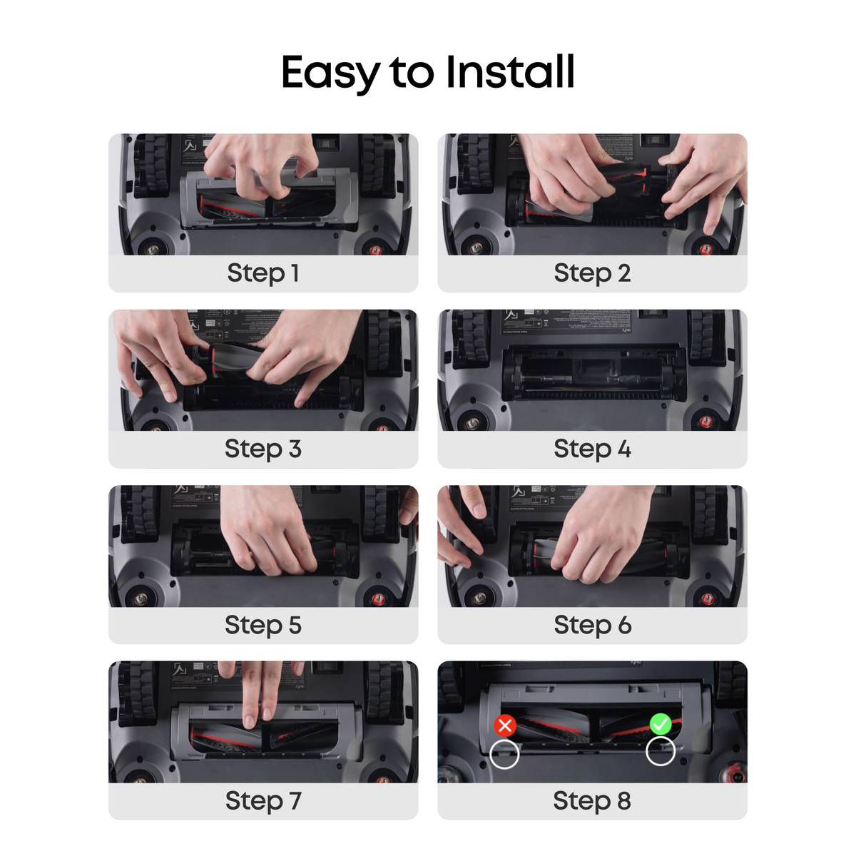 eufy Roller Brush and Brush Guard for eufy Robot Vacuum Omni S2