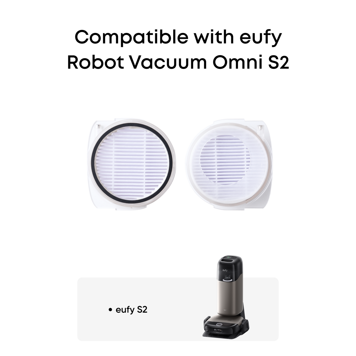 eufy Replacement Filter for eufy Robot Vacuum Omni S2