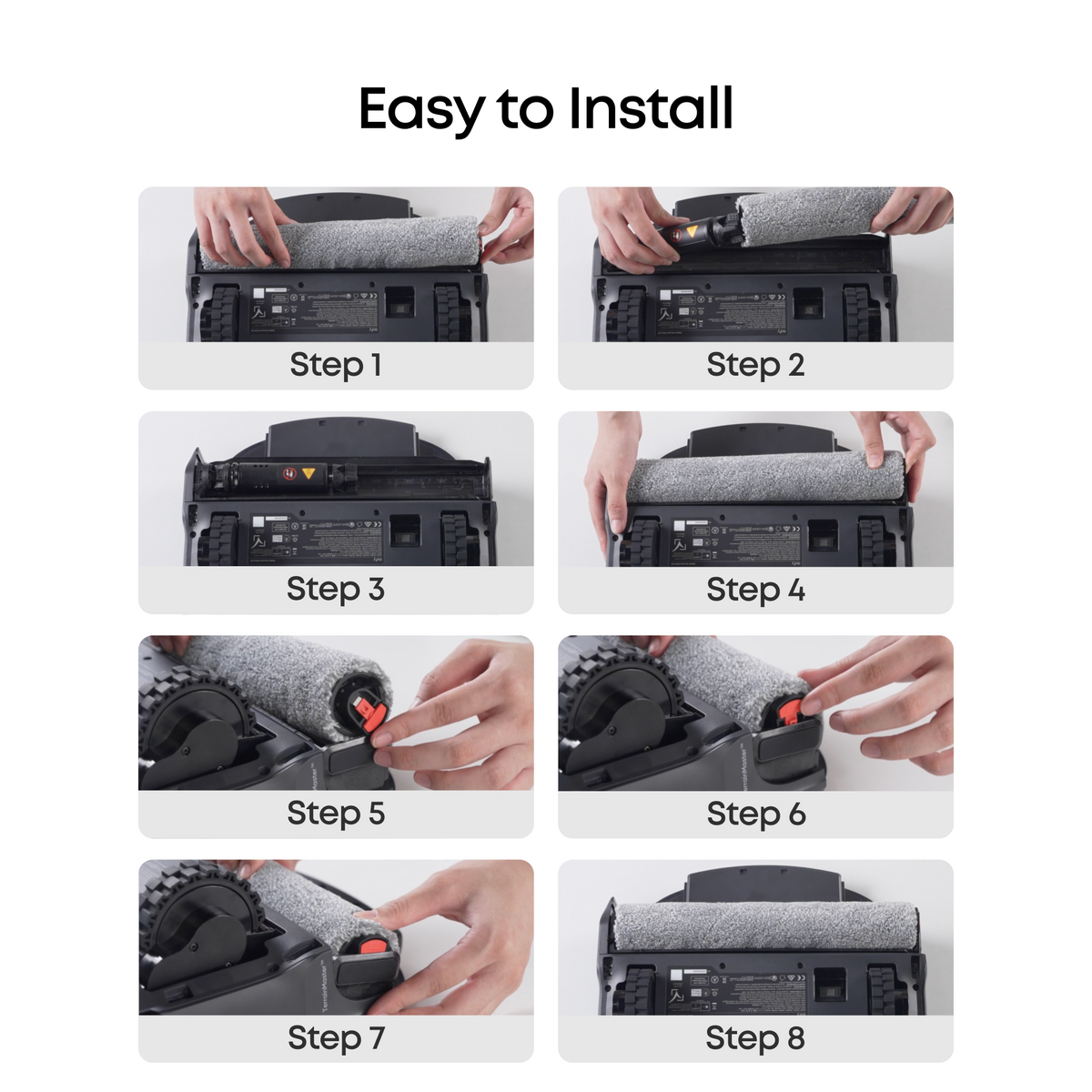 eufy S2 Replacement Accessory Kit, 2 Pairs of Side Brushes, 2 Filter Sets, 1 Roller Brush, 1 Brush Guard, 1 Dust Bag, 1 Roller Mop, 1 Water Tank Filter