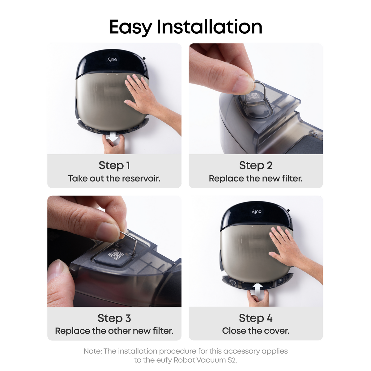 eufy Dirty Water Tank Filter for eufy Robot Vacuum Omni S2