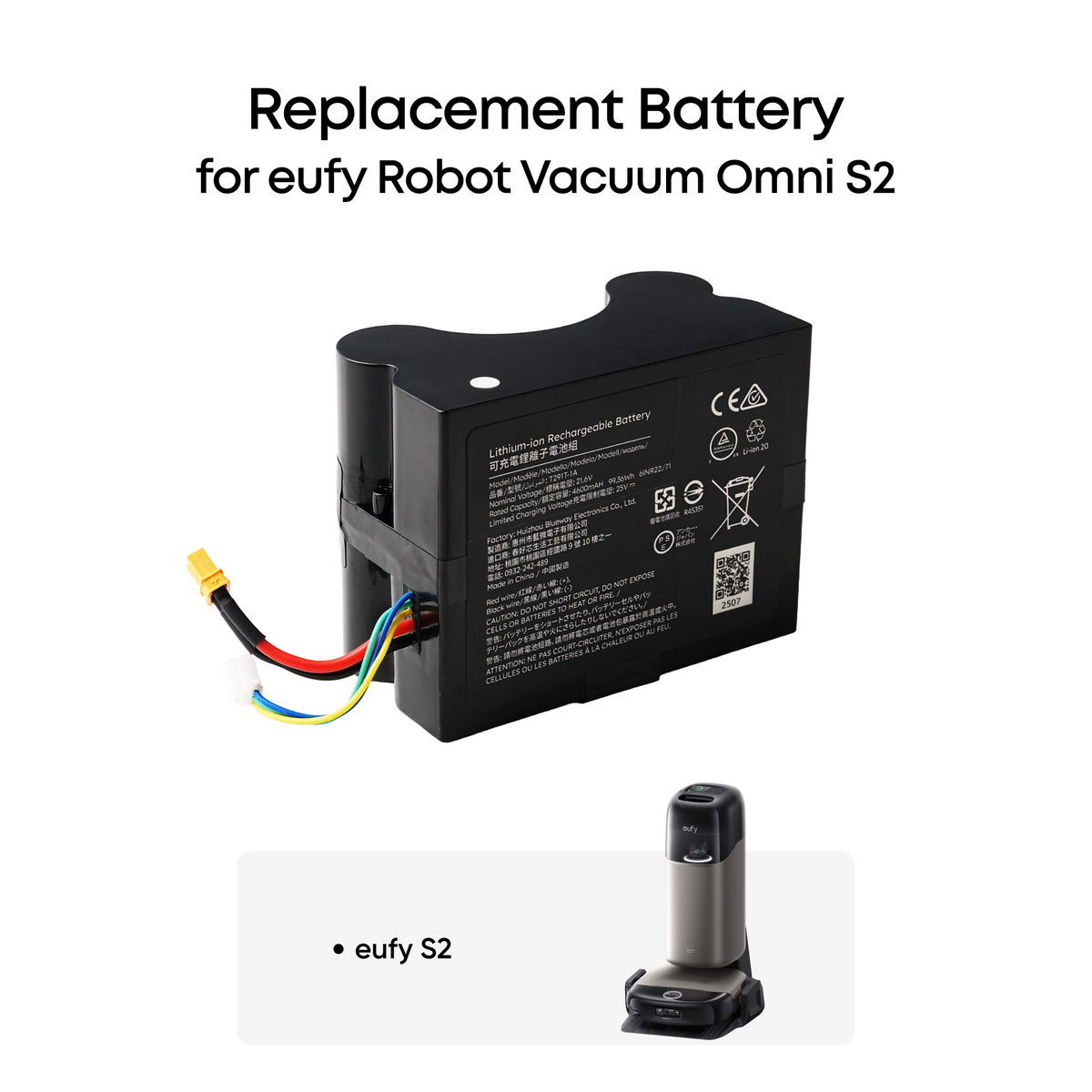 eufy Replacement Battery for Robot Vacuum Omni S2