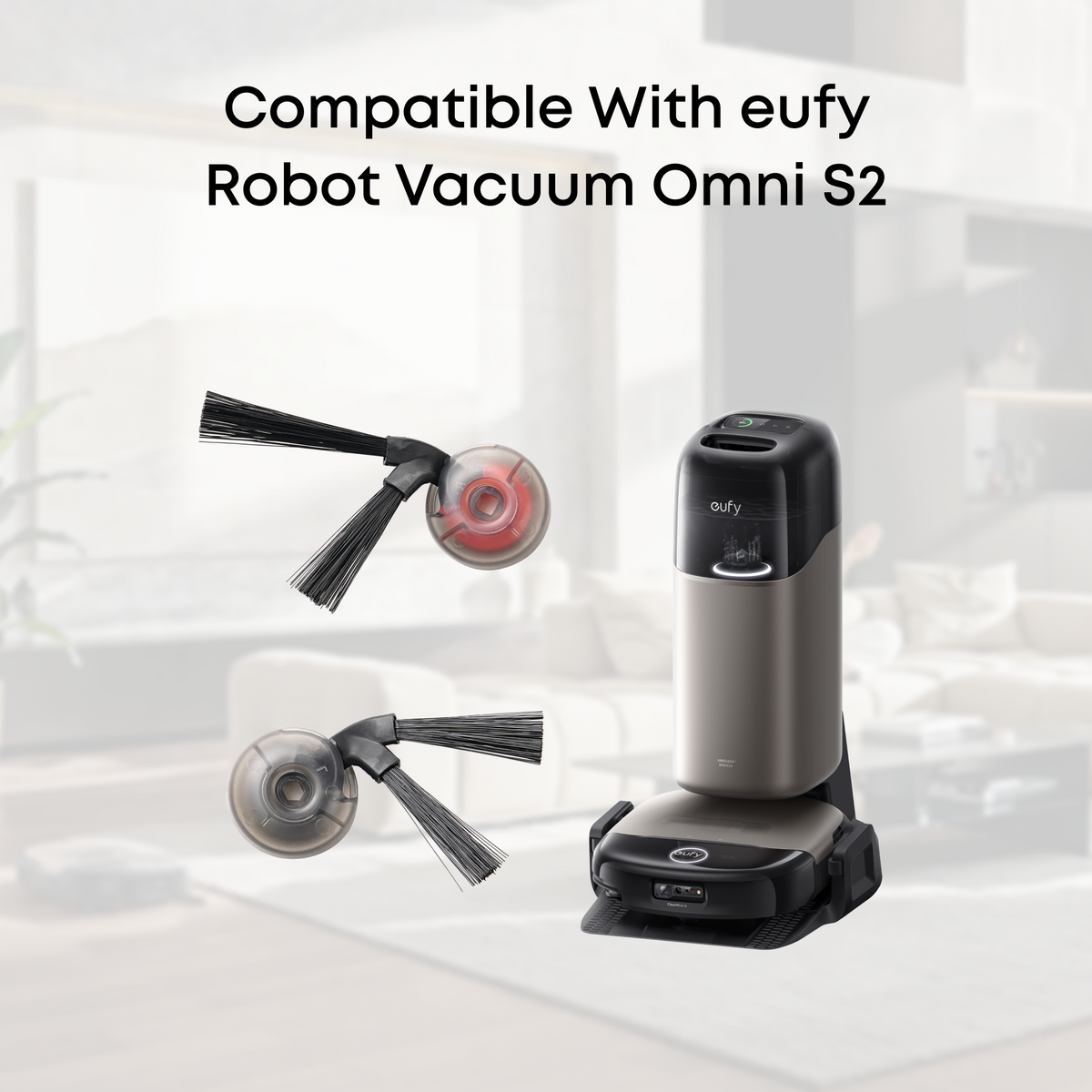 eufy Replacement Side Brushes (2 Pairs) for Robot Vacuum Omni S2