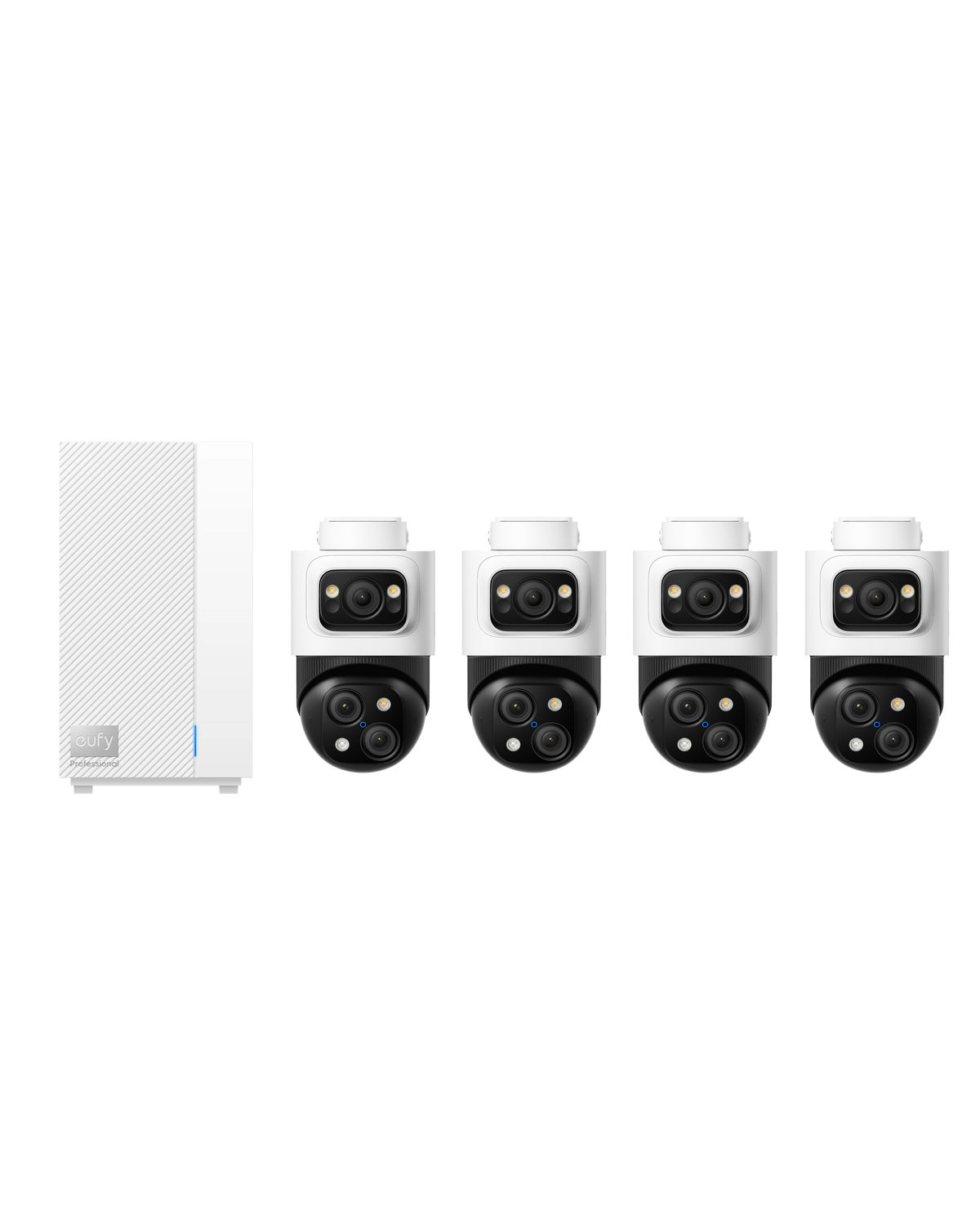 eufy PTZ-Bullet PoE Cam S4 4-Pack and HomeBase™ Professional S1 Bundle