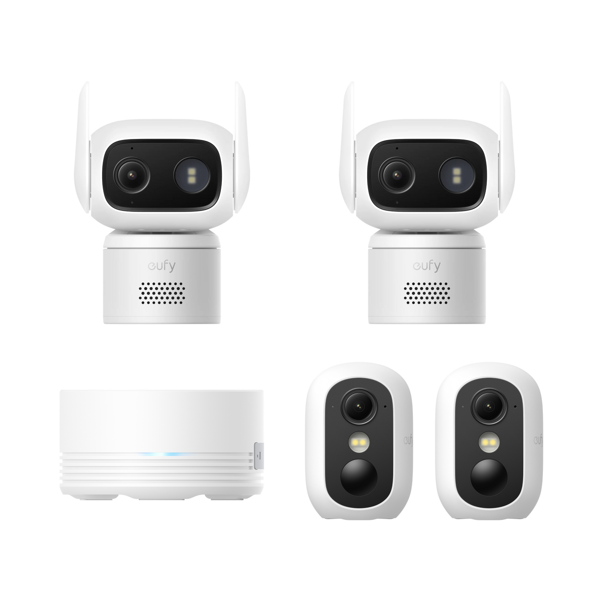 eufyCam C35 2-Cam Kit with HBmini + C31 (2 Pack)