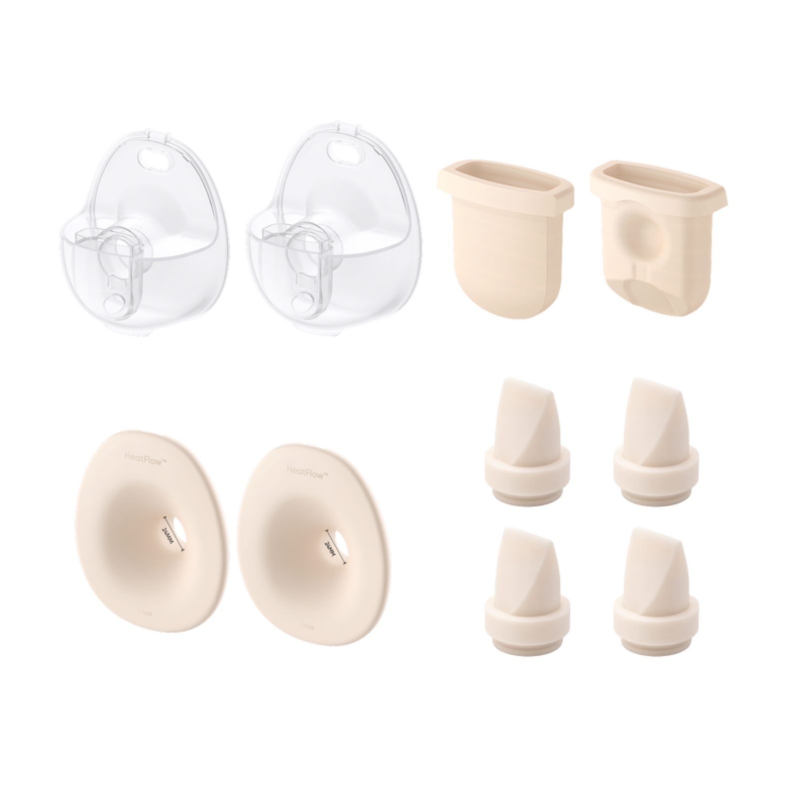 eufy Breast Pump S1/S1 Pro/E20 Accessories Bundle (24 mm Flange)