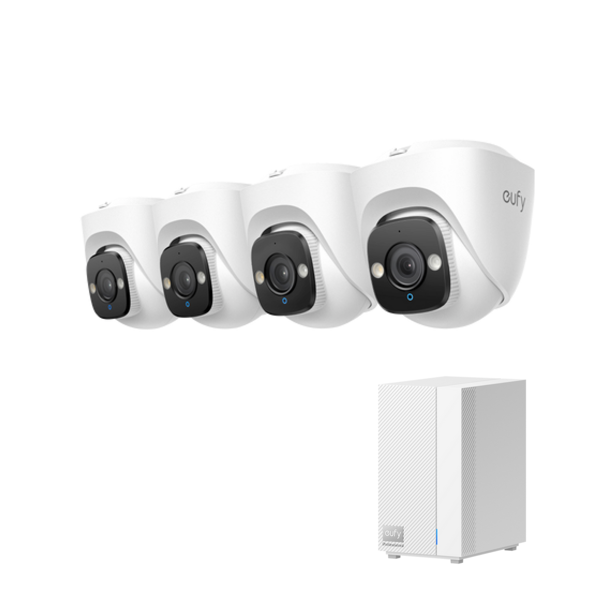 eufy Turret PoE Cam E41 (4-pack) with HomeBase Pro S1