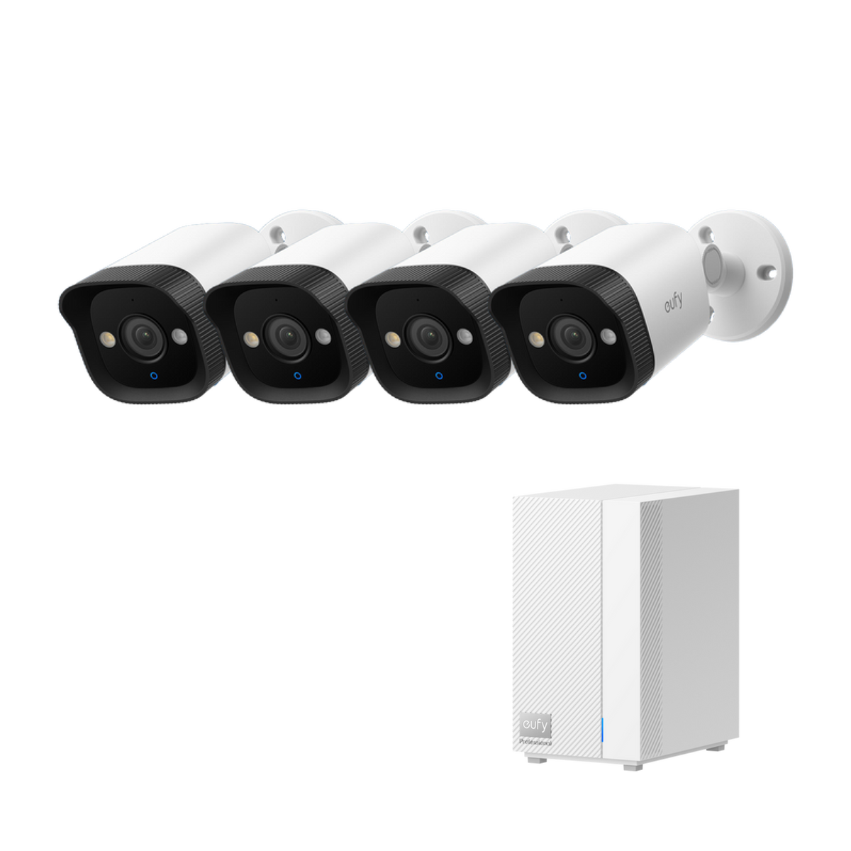 eufy Turret PoE Cam E40 (4-pack) with HomeBase Pro S1