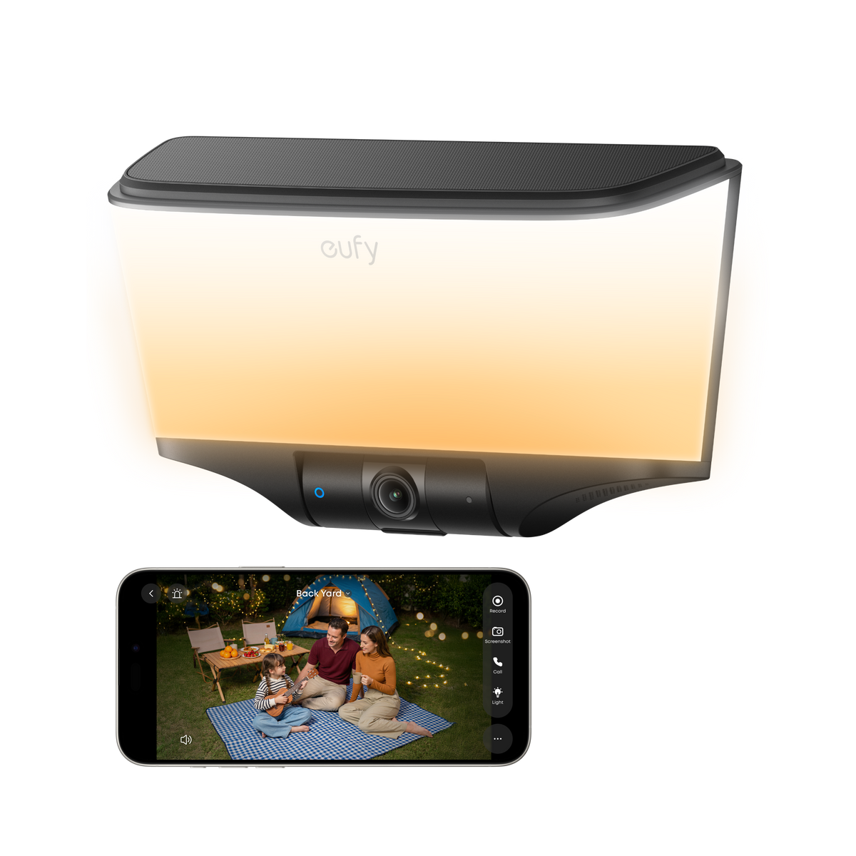 eufy S4 4K Solar Wall Light Outdoor Security Camera CCTV