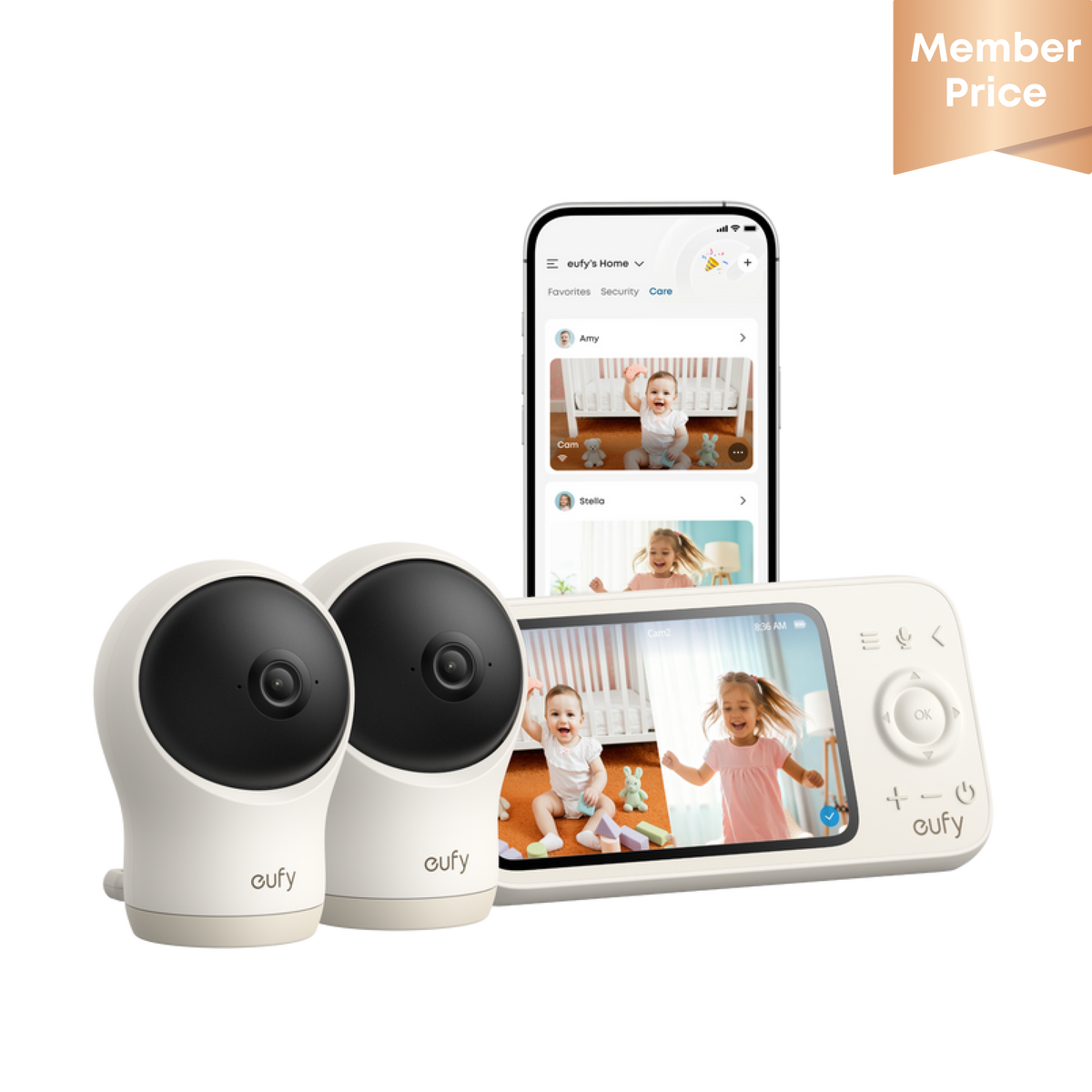 eufy baby monitor C10-Display + Monitor (2 Pack)