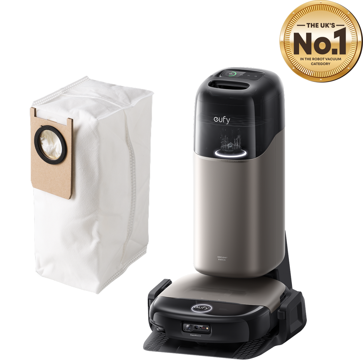 eufy Omni S2 Robot Vacuum and Mop with Dust Bag