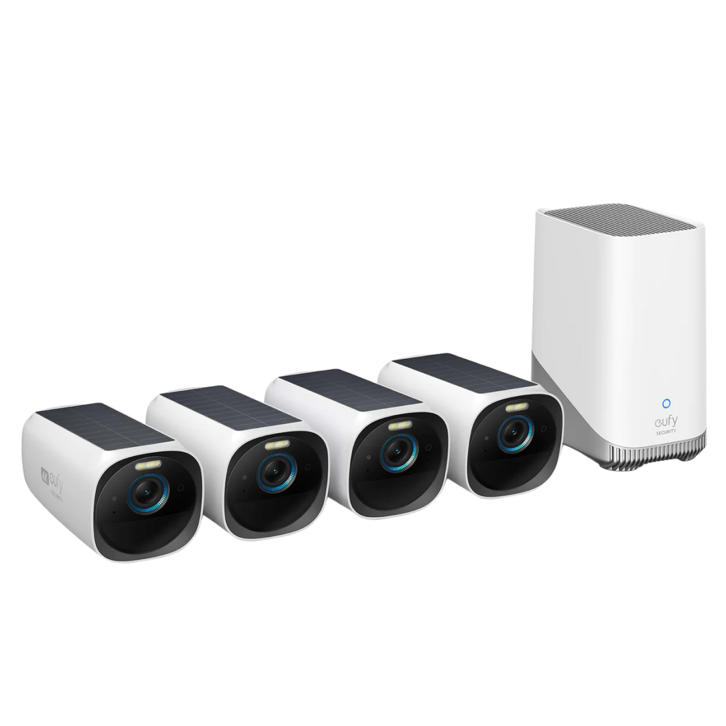 eufy Security eufyCam S300(eufyCam 3C) 2-Cam Kit, Security Camera Outdoor  Wireless, 4K Camera, Expandable Local Storage up to 16TB, Face Recognition