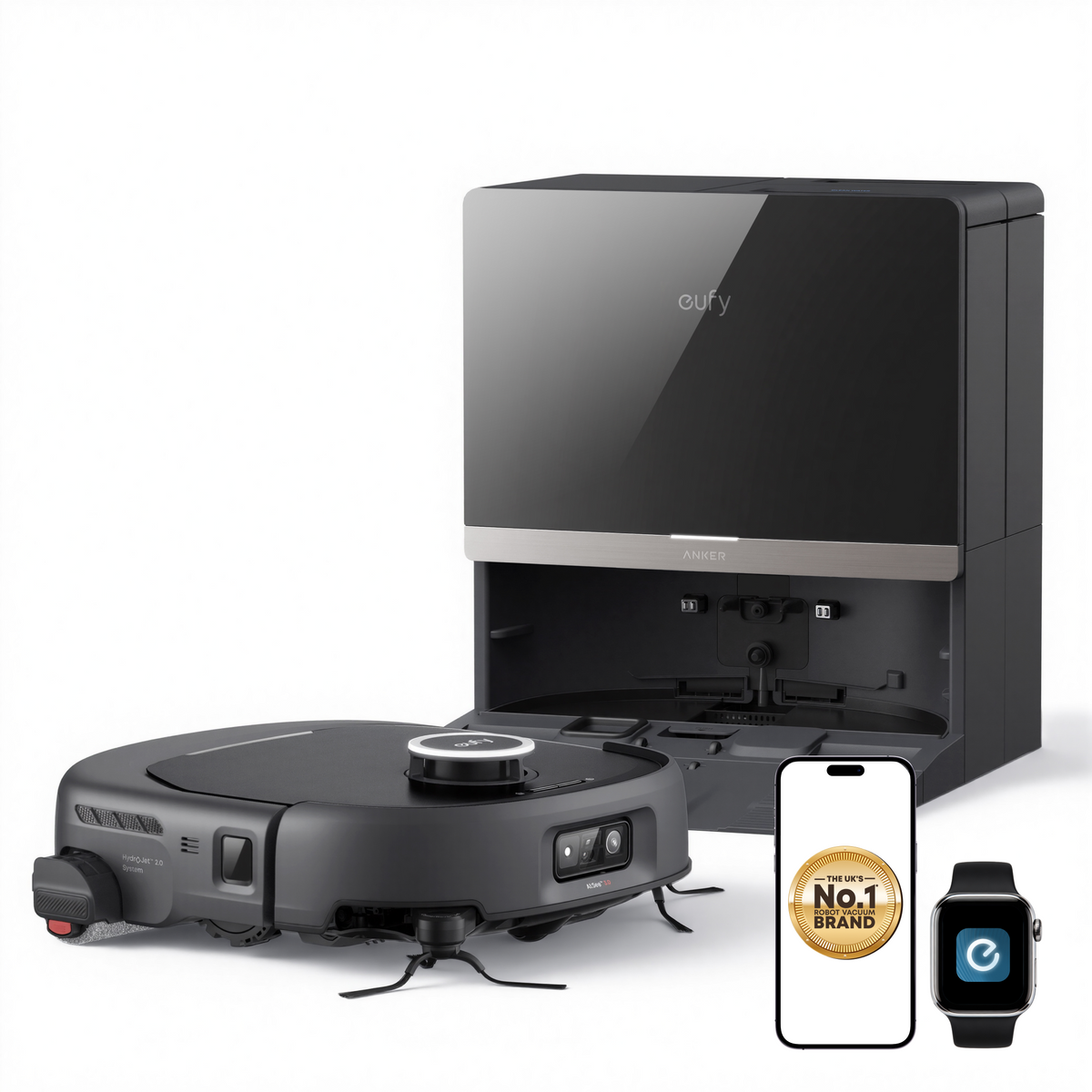 Anker eufy E35 Omni, Robot Vacuum Cleaner with Mop, 35,000 Pa