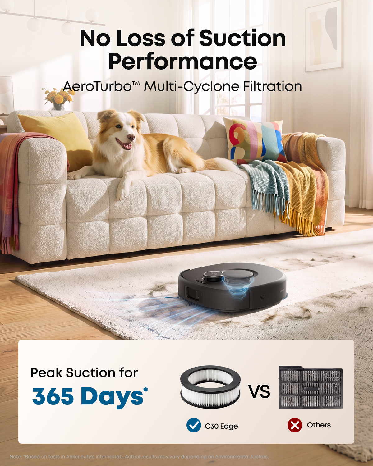 Anker eufy C30 Edge Robot Vacuum and Mop Combo, 35,000 Pa, Edge-to-Edge Mop