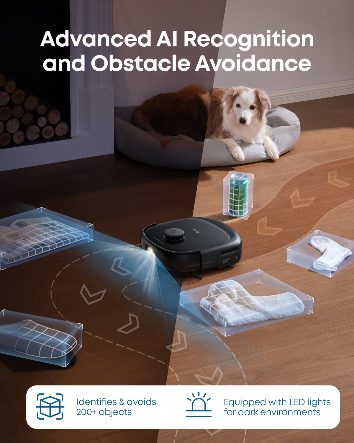eufy Robot Vacuum Omni E25 with Complete Accessory Kit and cleaning solution