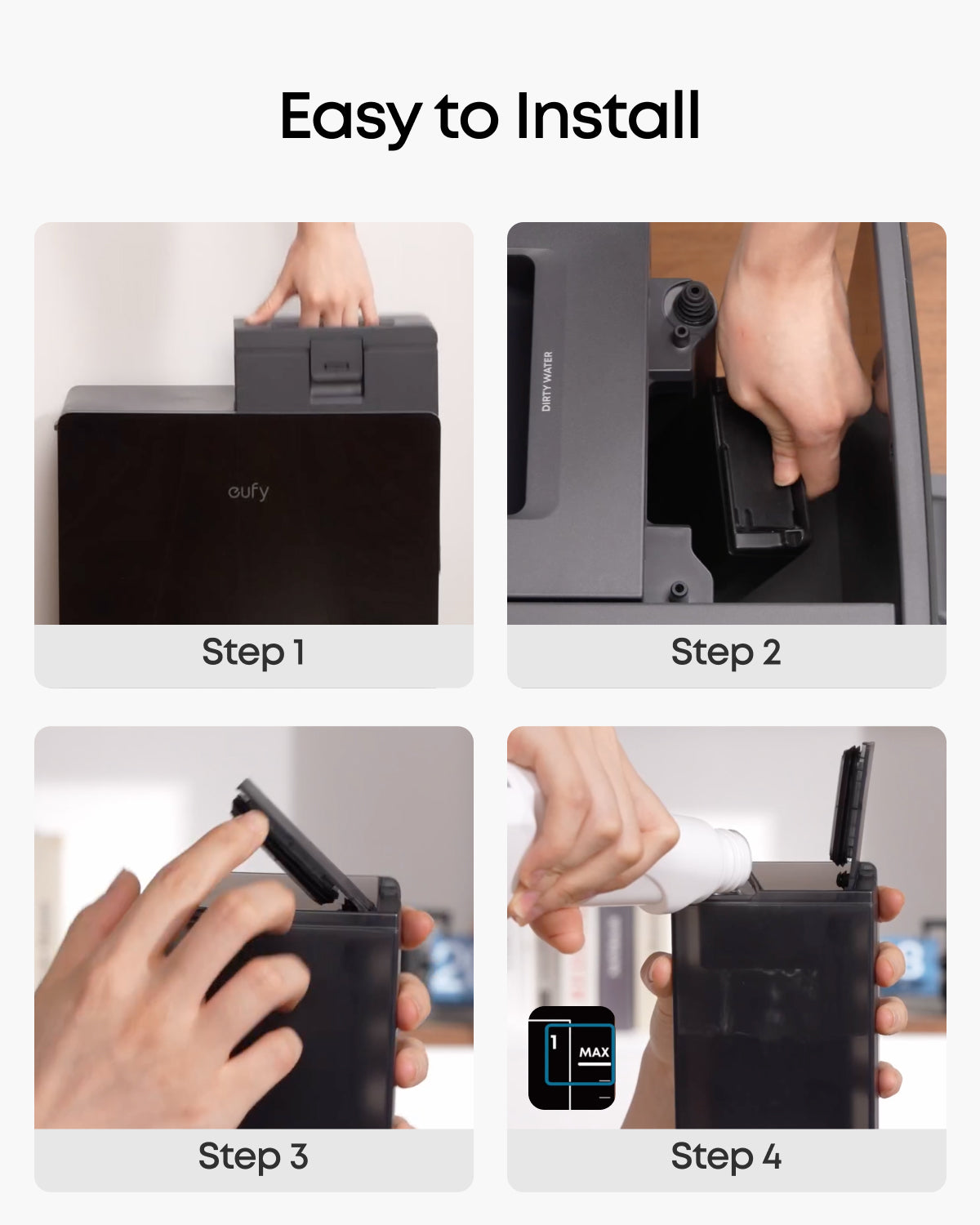 Anker eufy Official Floor Cleaning Solution for E35, E28, C28, C30 Egde, C30, 473 ml